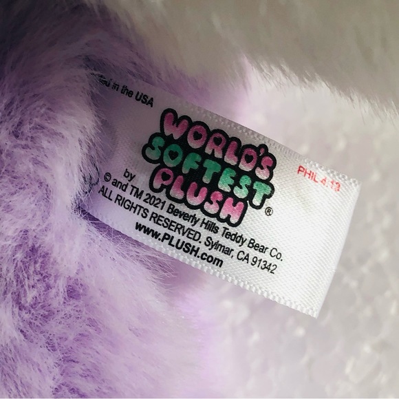 Beverly Hills Teddy Bear Co WORLDS SOFTEST PLUSH Stuffed Animal Pastel Unicorn - Picture 9 of 10